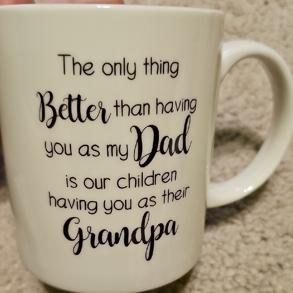 White Ceramic Mug with Heartfelt Message